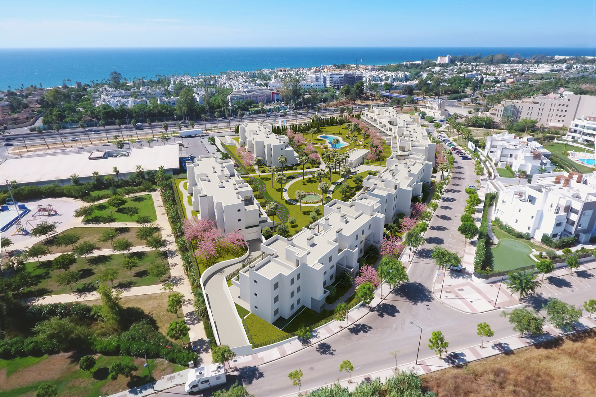 New Build - apartment -
Estepona