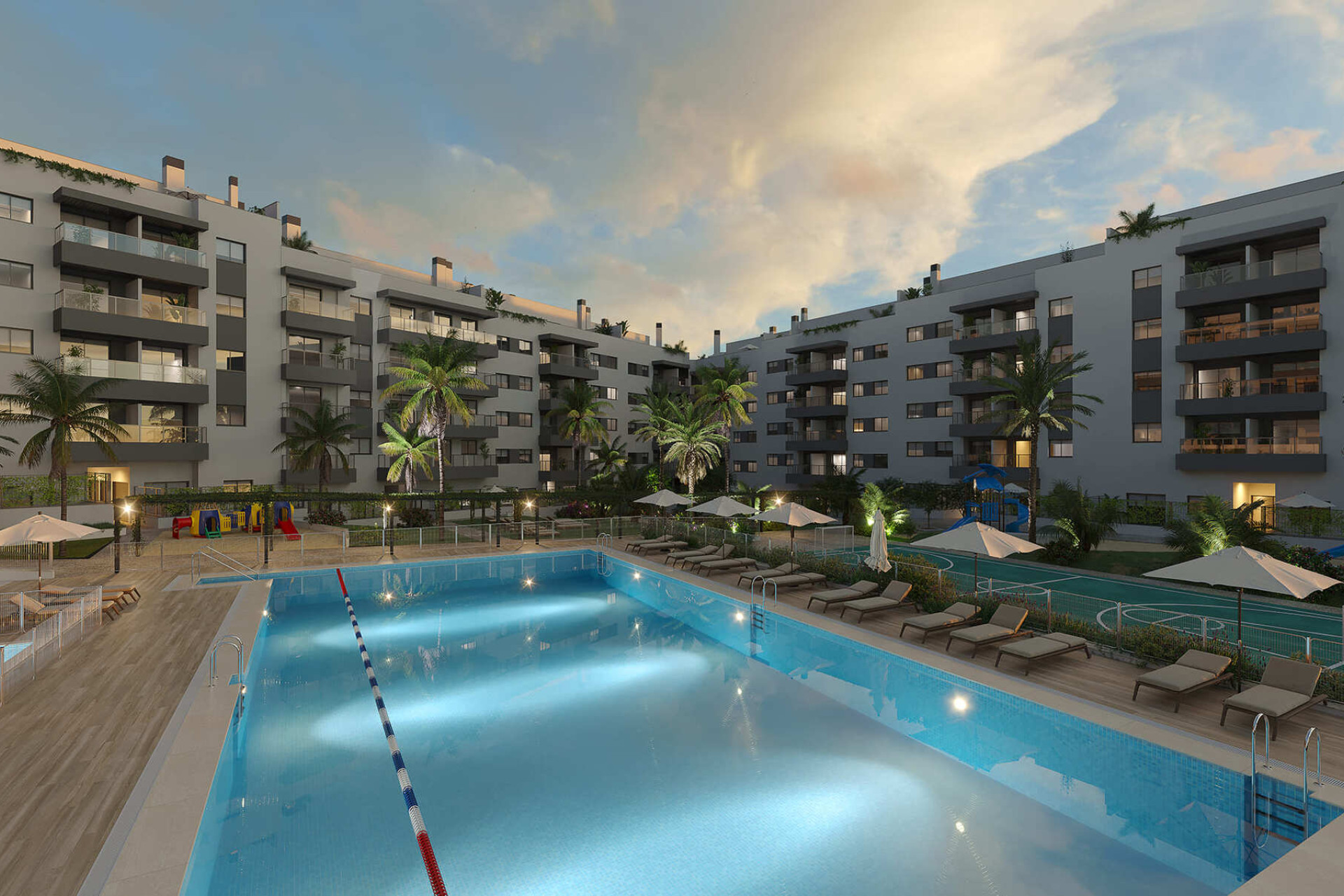 Nouvelle construction - apartment -
Las Lagunas de Mijas