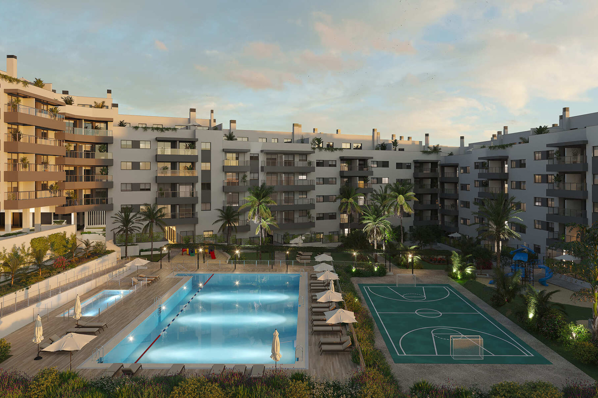 Nouvelle construction - apartment -
Las Lagunas de Mijas