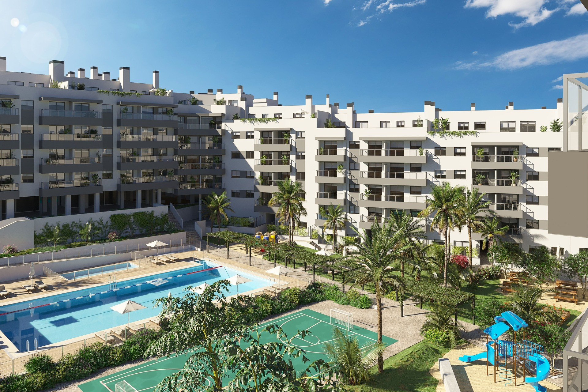 Nouvelle construction - apartment -
Las Lagunas de Mijas