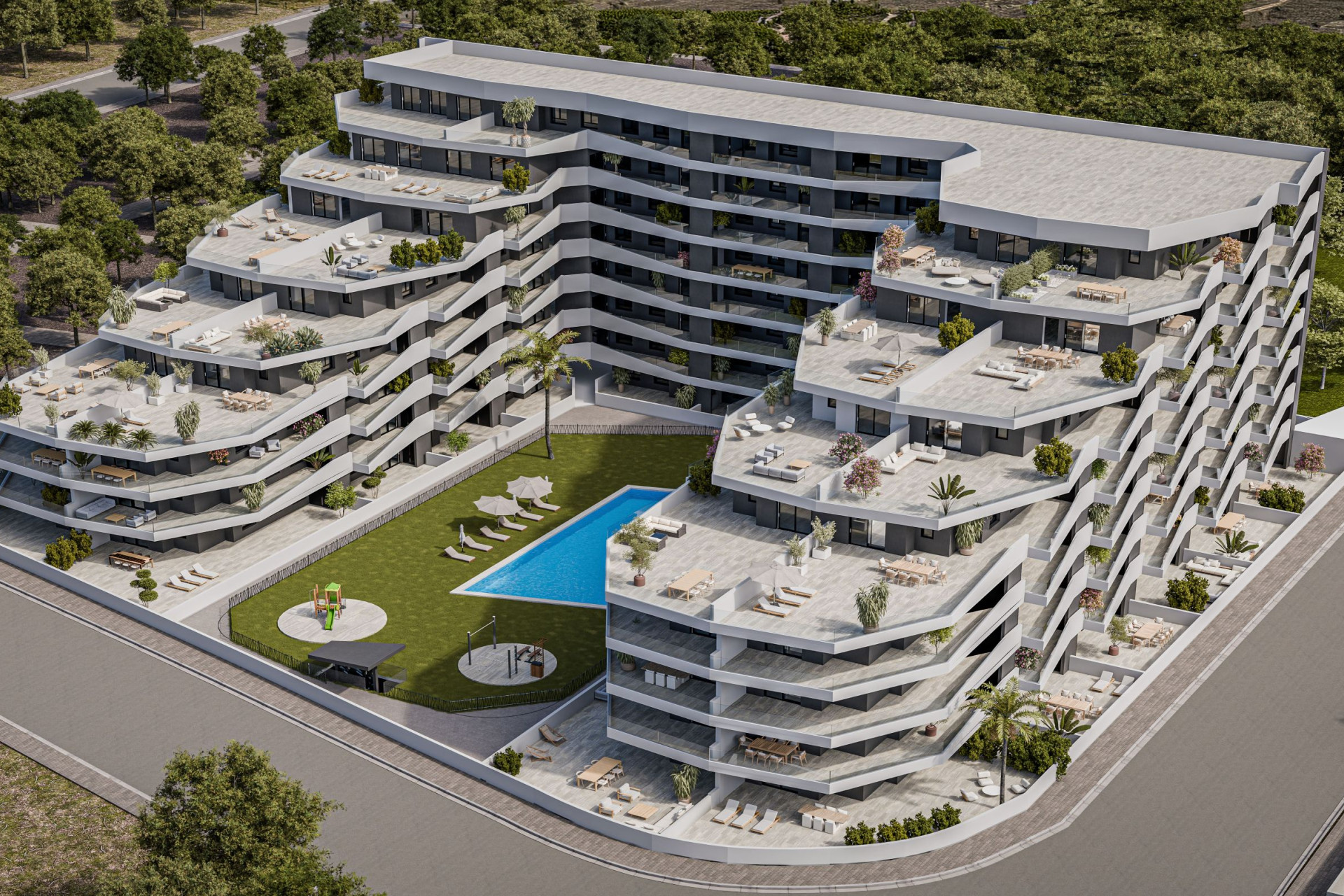 Obra nueva - Apartamento / piso -
San Miguel de Salinas