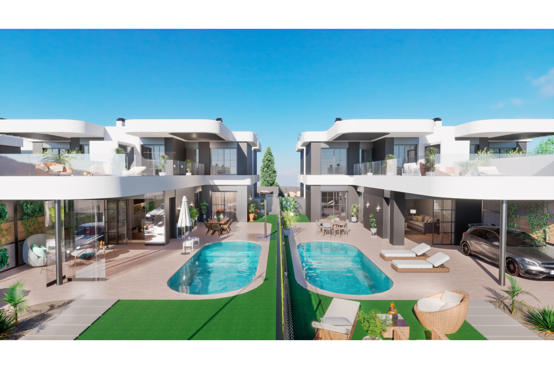 Obra nueva - Villa -
Los Alcázares - Serena Golf